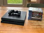 PS4 500GB + Controller + 9 Games, Spelcomputers en Games, Spelcomputers | Sony PlayStation 4, Ophalen of Verzenden, Met 1 controller