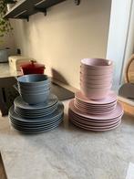 Ikea servies grijs en  roze, Ophalen, Overige stijlen, Bord(en)