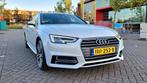 Audi A4 2.0 TDI S-Tronic 2017 Wit S-line, Auto's, Audi, A4, Wit, Leder, Stationwagon