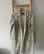 Grijze lange jas, Ophalen of Verzenden, Zo goed als nieuw, Maat 36 (S), Grijs