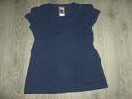 donkerblauw basic meisjesshirt maat 134-140, Gebruikt, C&A, Meisje, Ophalen of Verzenden