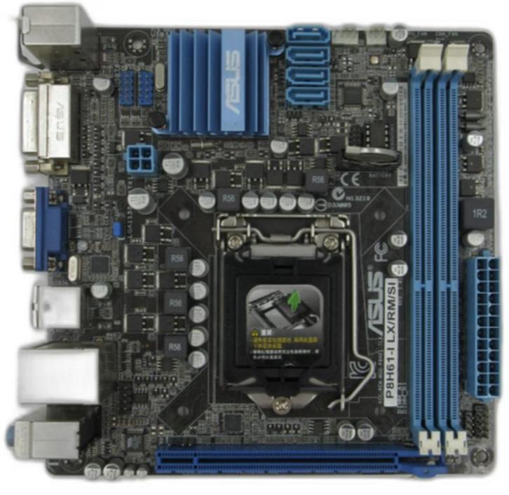 ASUS P8H61-I LX/RM/SI socket 1155, Computers en Software, Moederborden, Gebruikt, Verzenden