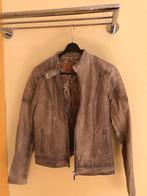 leren jacket Goosecraft biker128 grijs/creme mt S dirty wash, Goosecraft, Grijs, Gedragen, Ophalen