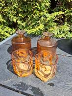 2 vaasjes twee waxinelichthouders, Ophalen of Verzenden, Zo goed als nieuw, Overige materialen, Minder dan 25 cm