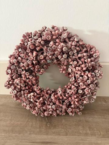 Mooie roze krans 34 cm beschikbaar voor biedingen