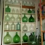 Grote gistfles,vaas,buikfles,bolfles brocante, Ophalen, Gebruikt, Overige kleuren, Glas