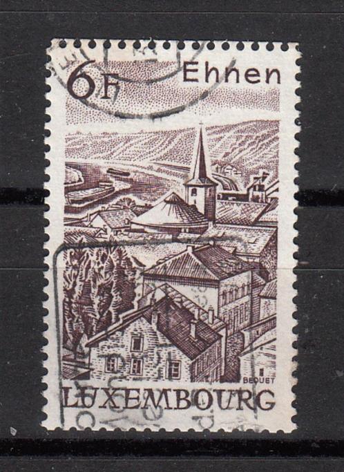 Luxembourg met dorp Ehnen kerkje, Postzegels en Munten, Postzegels | Europa | Overig, Gestempeld, Luxemburg, Verzenden