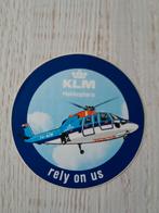 sticker KLM Helikopters  rely on us, Ophalen of Verzenden, Zo goed als nieuw, Bedrijf of Vereniging
