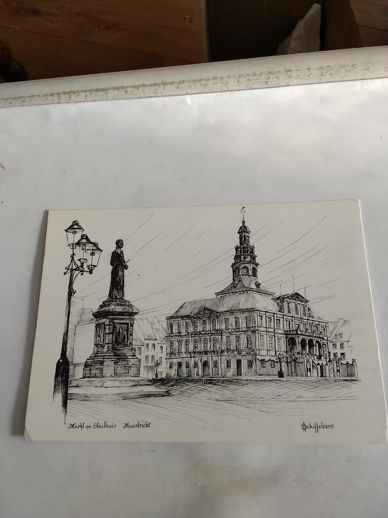 A. SCHIFFELEERS.    MAASTRICHT MARKT EN STADHUIS, Ophalen of Verzenden, 1980 tot heden, Limburg