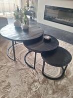 Ronde tafels set van 3, 50 tot 100 cm, Rond, Zo goed als nieuw, Minder dan 50 cm