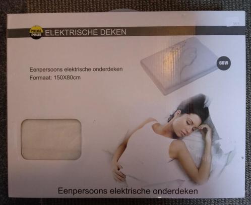 NIEUWE elektrische deken 1 persoon - 150x80 cm - 2 standen, Huis en Inrichting, Slaapkamer | Beddengoed, Nieuw, Overige typen