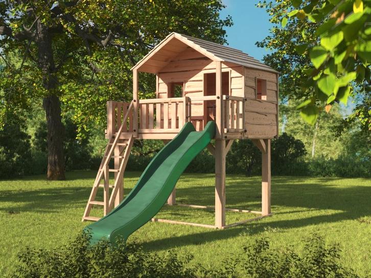 BOOMHUT PALEIS speeltoren speelhuis klimtoren speeltoestel, Kinderen en Baby's, Speelgoed | Buiten | Speeltoestellen, Nieuw, Brandweerpaal