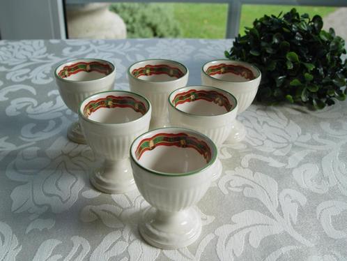Christmas time kerst kerstservies eierdopjes uniek zeldzaam, Huis en Inrichting, Keuken | Servies, Zo goed als nieuw, Overige typen