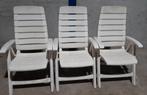 3 tuinstoelen, Tuin en Terras, Ophalen, Gebruikt, Kunststof