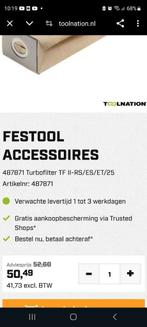 Festool schuurmachine stofzakken, Doe-het-zelf en Verbouw, Gereedschap | Schuurmachines, Ophalen of Verzenden, Nieuw, Minder dan 600 watt