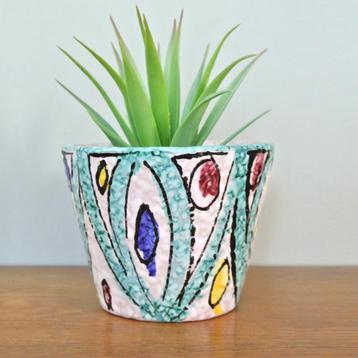 vintage Italy BLOEMPOT fifties Mid Century Italië plantenpot beschikbaar voor biedingen