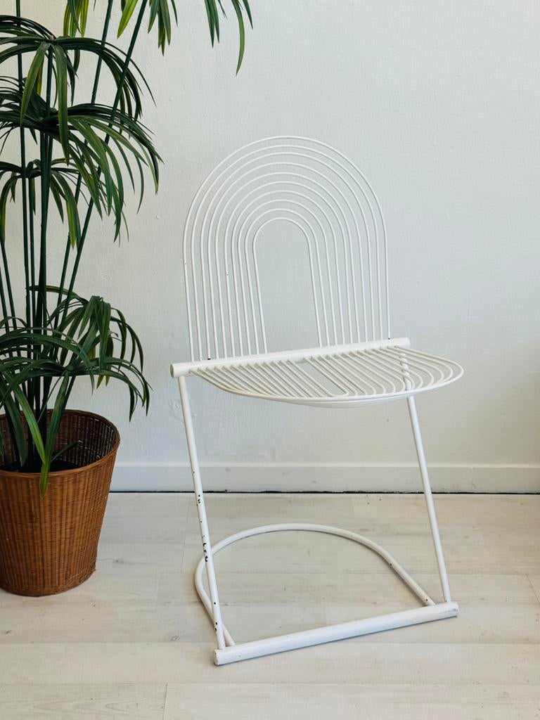 Vintage Swing Schommelstoel Jutta & Herbert Ohl  Lübke 1980, Huis en Inrichting, Stoelen, Gebruikt, Eén, Ophalen