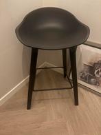 Barkrukken zwart (laag model), Ophalen, Kunststof, Gebruikt, Met voetsteun