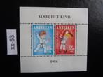 nl antillen - blok voor het kind / postfris 1986 (xx-53), Postzegels en Munten, Postzegels | Nederlandse Antillen en Aruba, Ophalen of Verzenden