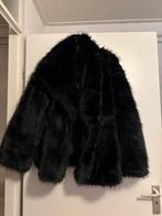 Furr coat, Kleding | Dames, Jassen | Winter, Ophalen of Verzenden, Zo goed als nieuw, Maat 46/48 (XL) of groter, Zwart