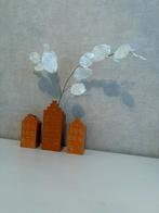 Amsterdamse huisjes koraal kleurig, Huis en Inrichting, Woonaccessoires | Vazen, Overige kleuren, Ophalen of Verzenden, Minder dan 50 cm