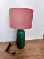 tafellamp keramiek met fluwelen kap, Ophalen, Gebruikt, Overige materialen, 50 tot 75 cm
