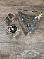 Kristallen Asbak Set met Aansteker en Piramides, Ophalen