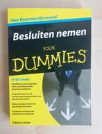 Besluiten nemen voor Dummies - Dawna Jones, NIEUW., Ophalen of Verzenden, Nieuw, Management, Dawna Jones