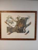 Hennie van Dijk - 'On the Prowl' - Luipaard, Antiek en Kunst, Ophalen of Verzenden