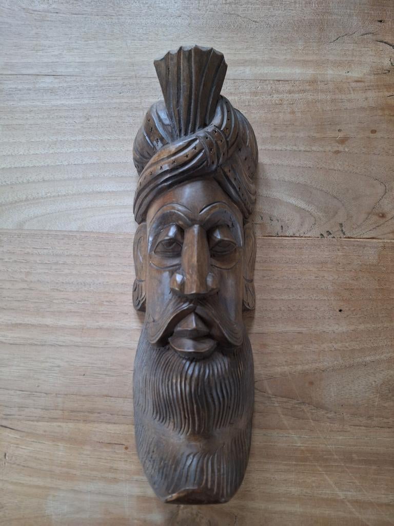 Houten Wanddecoratie Masker, Ophalen of Verzenden