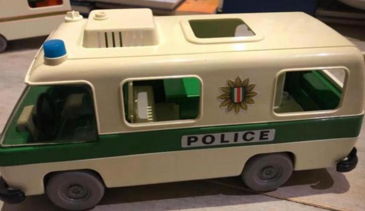 Playmobil politiebus Geobra (1977), Kinderen en Baby's, Speelgoed | Playmobil, Zo goed als nieuw, Los playmobil, Ophalen of Verzenden