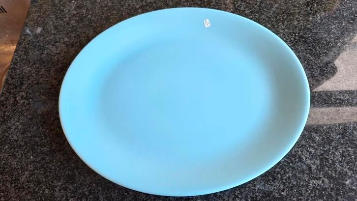 Poole blauw servies, schaal, borden, thee/koffiepot etc., Huis en Inrichting, Keuken | Servies, Zo goed als nieuw, Bord(en), Effen