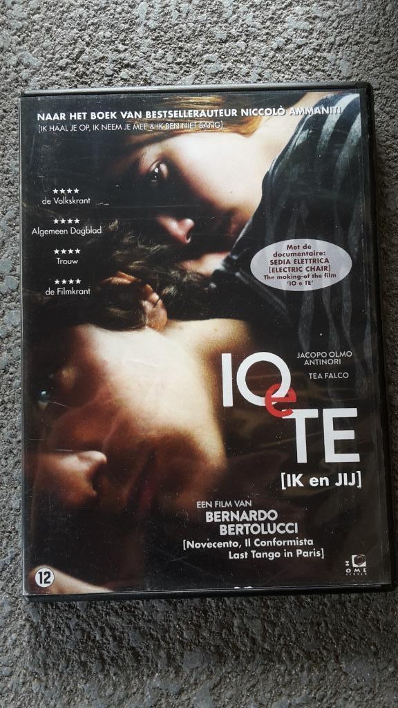 DVD Io E Te Ik En Jij  - Bernardo Bertolucci, Cd's en Dvd's, Dvd's | Filmhuis, Zo goed als nieuw, Italië, Vanaf 12 jaar, Ophalen of Verzenden