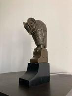 Bronzen Uil Sculptuur brons, art deco, Antiek en Kunst, Ophalen of Verzenden