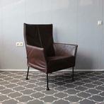 2 Montis Charly fauteuils donkerbruin leder, Niet ingevuld, Niet ingevuld, Leer, Ophalen of Verzenden