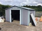 Te koop ijzeren schuurtje, Tuin en Terras, Tuinhuizen, Ophalen, Tuinhuis, 250 tot 500 cm, Zonder ramen