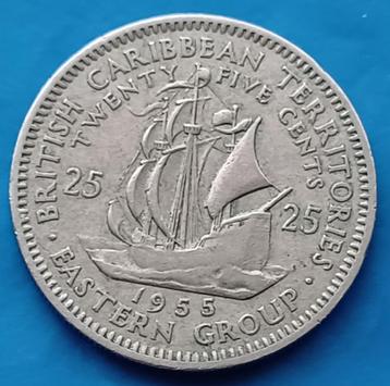 Oost Caribisch gebied 25 cent - 1959   beschikbaar voor biedingen