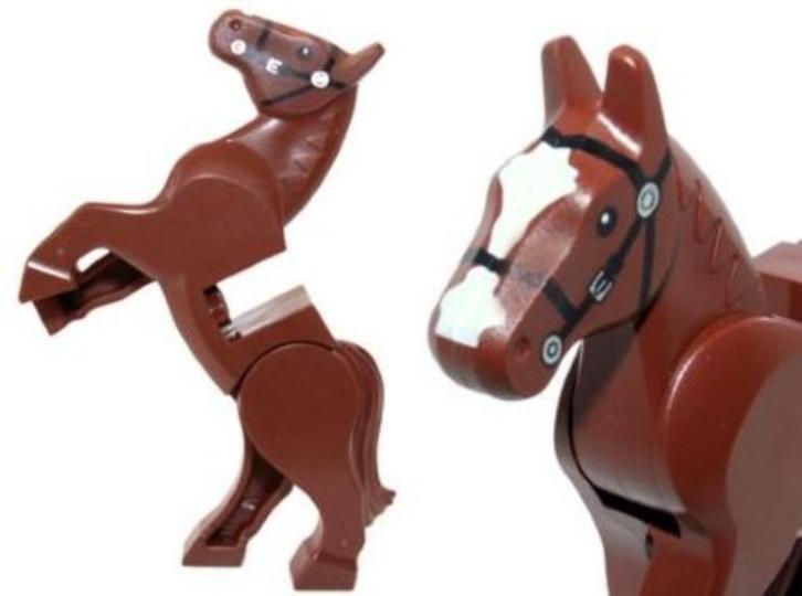 Lego Castle Dieren Paard Rood Bruin / Reddish Brown Horse, Kinderen en Baby's, Speelgoed | Duplo en Lego, Nieuw, Lego, Losse stenen
