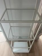 Ikea Vittsjö stellingkast, wit/glas, Huis en Inrichting, Kasten | Stellingkasten, Ophalen, Gebruikt