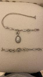 Nieuwe otazu ketting en armband met swarovski stenen, Ophalen of Verzenden, Nieuw, Zilver, Met bedels of kralen