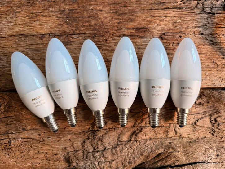 Philips hue e14 white ambiance lampen!, Huis en Inrichting, Lampen | Losse lampen, Zo goed als nieuw, Led-lamp, Minder dan 30 watt