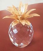 Swarovski Ananas groot goud, Verzamelen, Swarovski, Ophalen of Verzenden, Zo goed als nieuw, Figuurtje