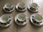Boerenbont kop en schotel 6 delig, Huis en Inrichting, Keuken | Servies, Ophalen of Verzenden, Zo goed als nieuw, Kop(pen) en/of Schotel(s)