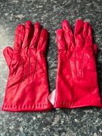 Leren dameshandschoenen de Bijenkorf fuchsia, NIEUW, Ophalen of Verzenden, Nieuw, Maat 38/40 (M), Handschoenen
