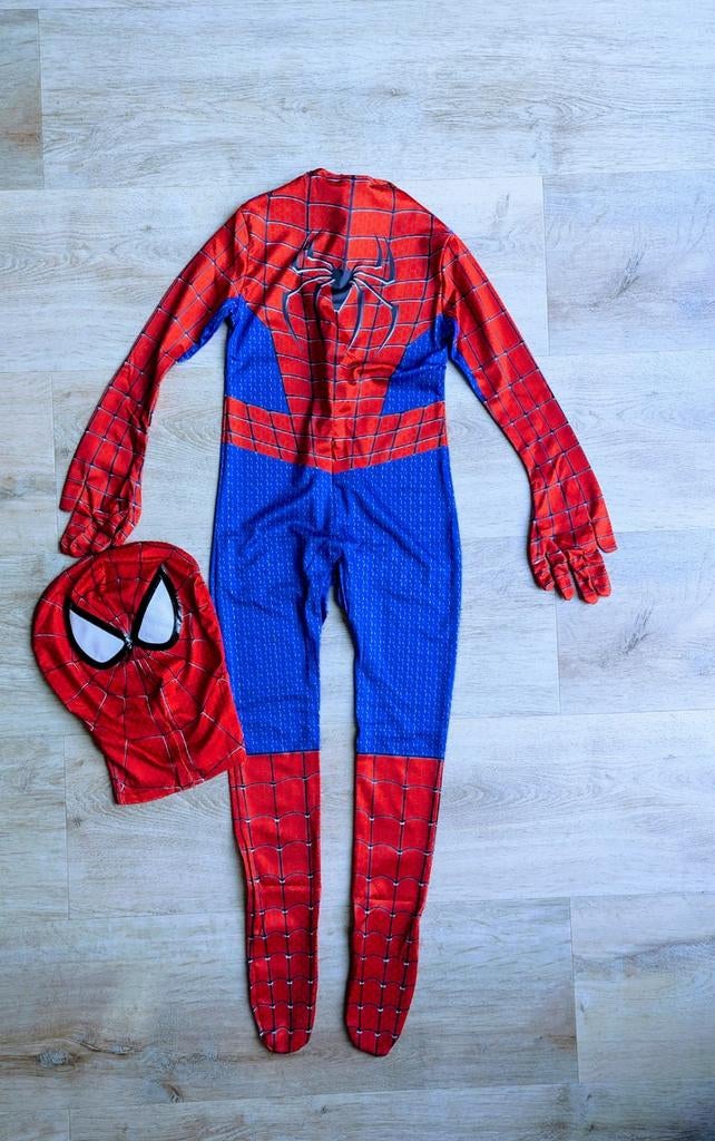 Leuk Spiderman pak als nieuw! 4-6 jaar. Maat 110/116, Kinderen en Baby's, Ophalen of Verzenden, Zo goed als nieuw, 110 t/m 116
