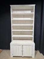 Open boekenkast met schappen en 2 kastdeurtjes de kast is mo, Ophalen, Met deur(en), Brocante, industrieel, vintage, antiek stoer en sober,landelijk
