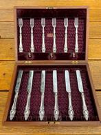 Silverplated messen en vorken Richard Martin Eebenezer Hall, Ophalen of Verzenden