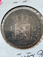 Gulden 1842 Zfr- patina zeldzaam, Postzegels en Munten, Munten | Nederland, 1 gulden, Zilver, Ophalen of Verzenden, Losse munt