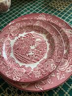 Enoch Woods “English Scenery  2 dessert  1 groot plat bord, Antiek en Kunst, Ophalen of Verzenden