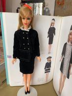 Barbie vintage Japanese Exclusive JE Black Velvet Mod setje, Verzamelen, Poppen, Ophalen of Verzenden, Zo goed als nieuw, Kleertjes